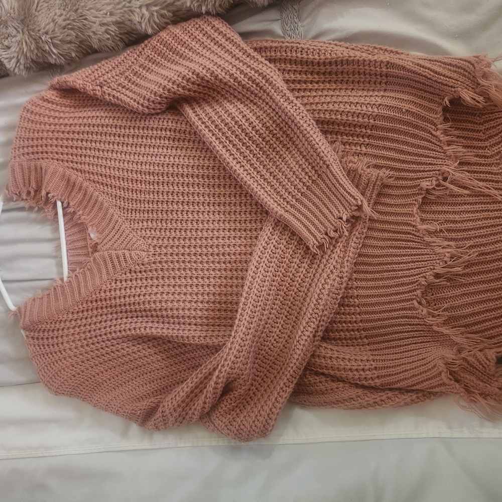 Cozy Knit Sweater in Pink